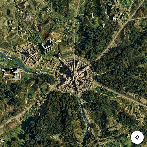 Google Maps Style Middle Earth Terrain