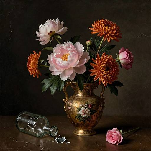 Old Masters Style Floral Still Life