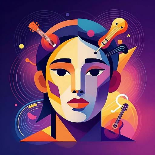 Abstract AI Music Cover Art