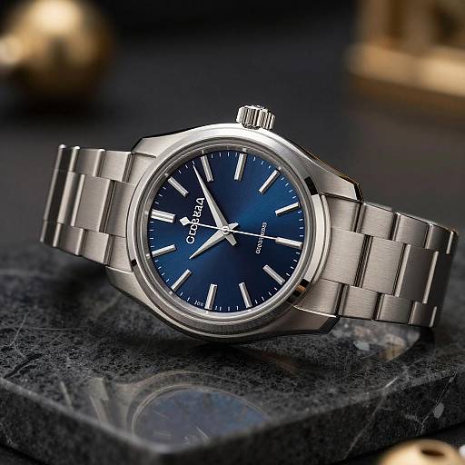 Dramatic Blue Hyperfluid Watch Photography