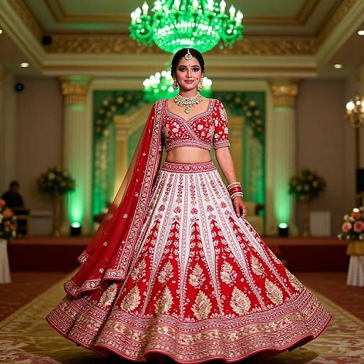 Modern Indian Bride in Lehenga at Holi