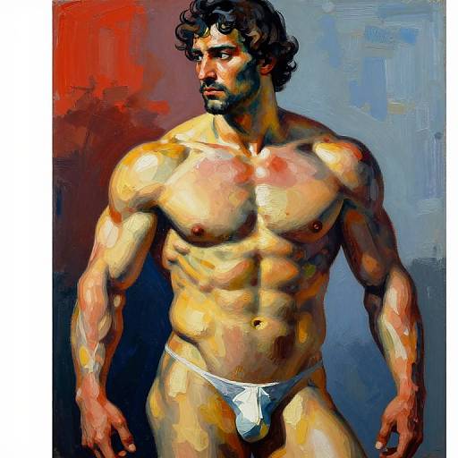 Muscular Figure in Mantegna Kitaj Style