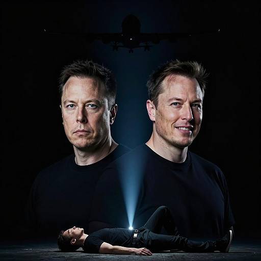 Dramatic Portrait of Two Men