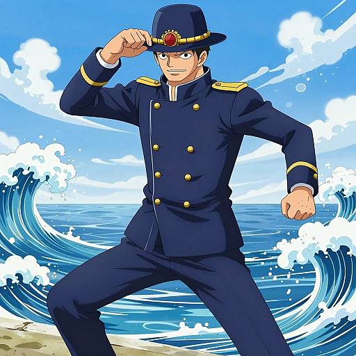Anime Marine Outfit Character Pose