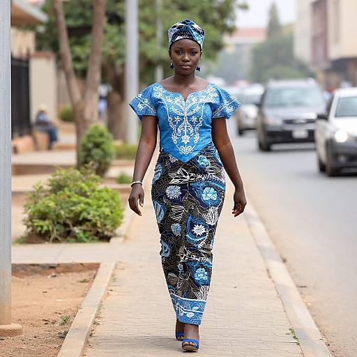 Nigerian Woman in Traditional Dress
