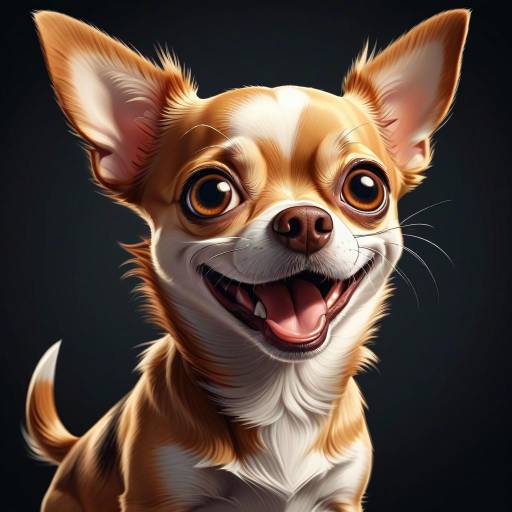 Vibrant Cartoon Chihuahua Illustration