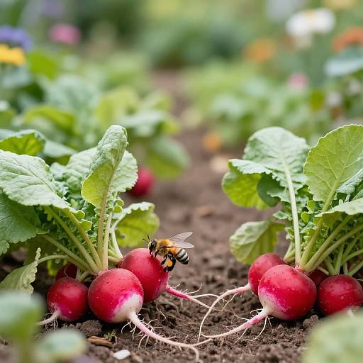 Serene Path in Enchanted Radish Garden