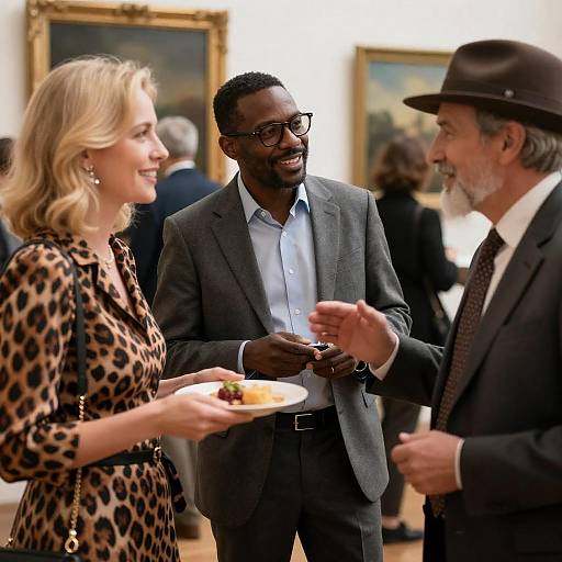 Vibrant Social Gathering with Diverse Interactions