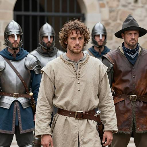 Medieval Warriors in Detailed Armor