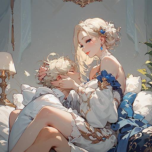 Katress Sitting High-Score Anime Portrait