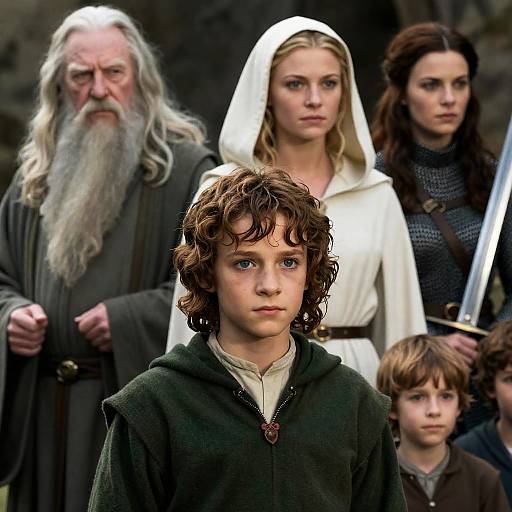 Epic Collage of Lord of the Rings Characters