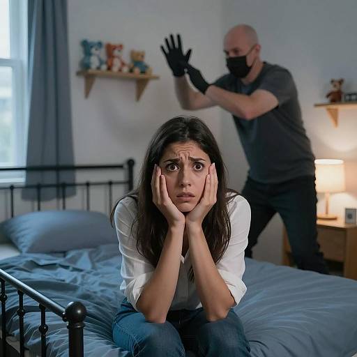 Tense Bedroom Confrontation Scene