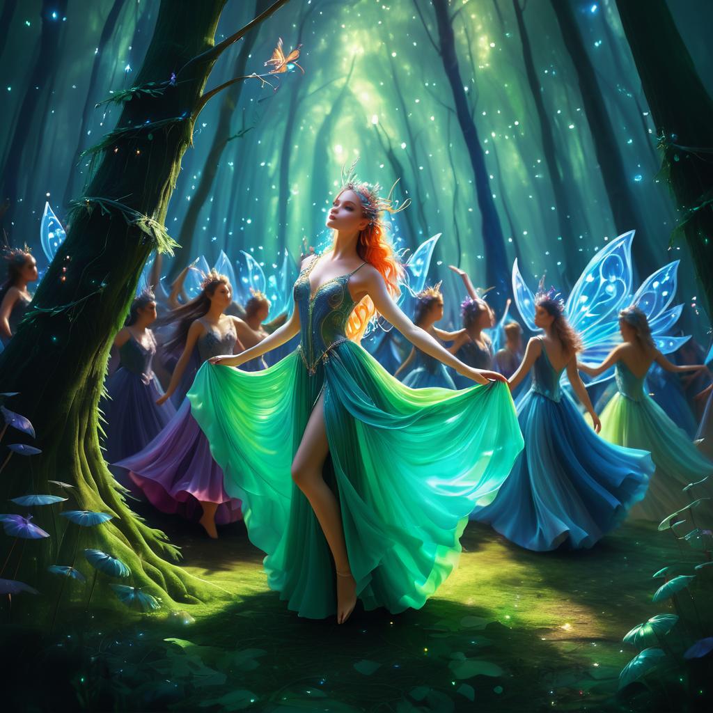 Enchanted Dance of Forest Spirits