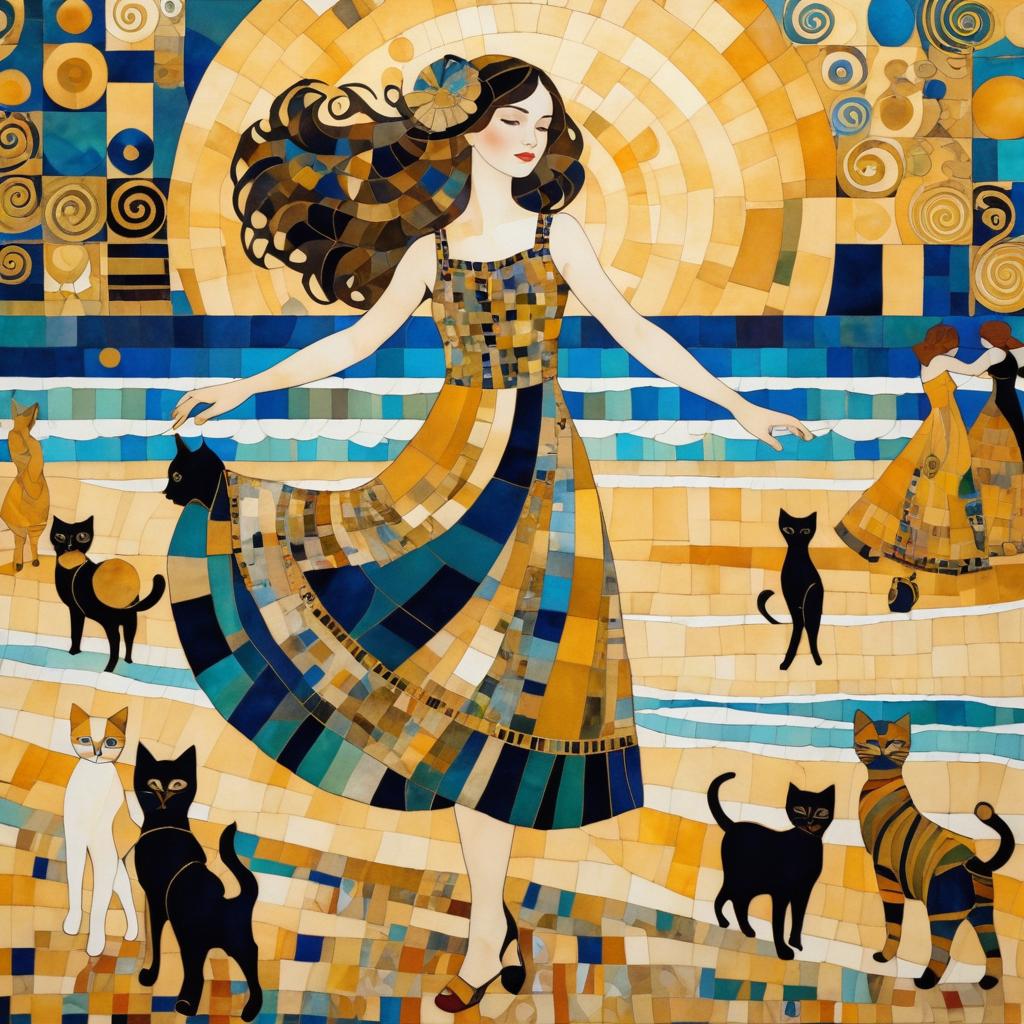 Art Deco Patchwork Inspired by Klimt