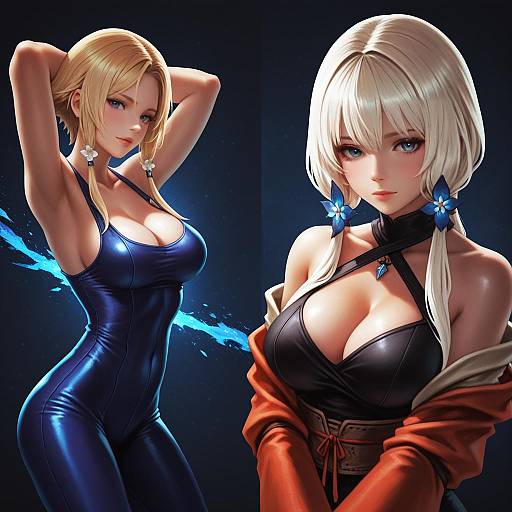 Illustration of Monk (fft), final fantasy in the style of Monori rogue