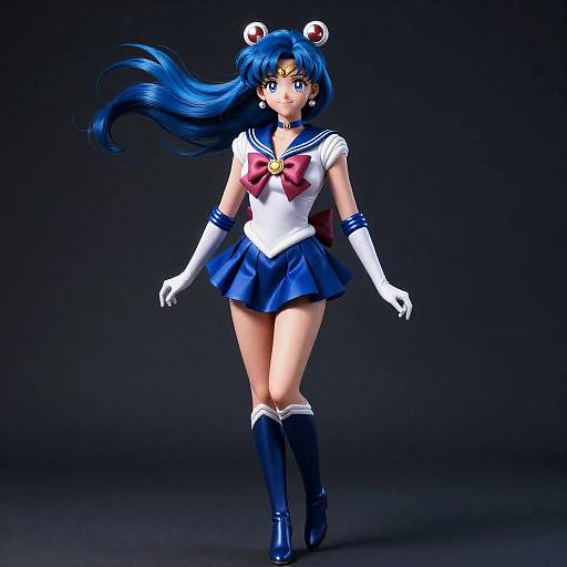High-Detail Blue Sailor Senshi Full-Body