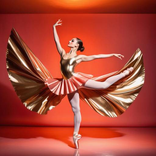 Glamorous Ballerina in Gold Leotard Glamorous Ballerina in Gold Leotard