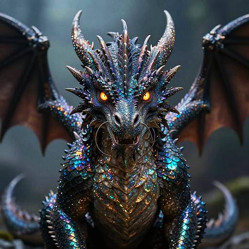Hyper-realistic Fantasy Dragon Portrait
