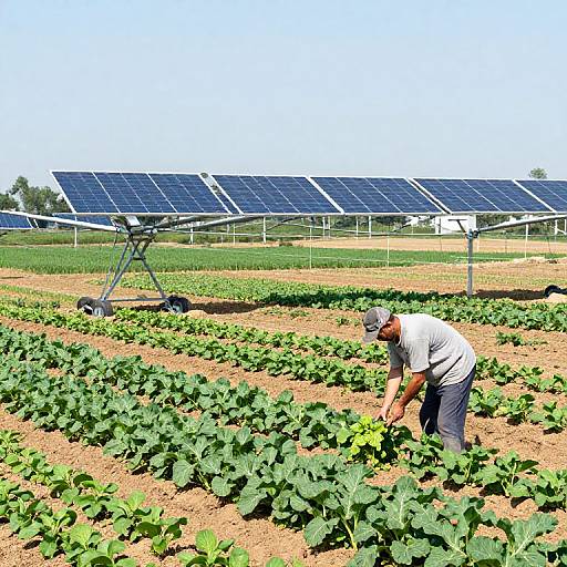 Eco-friendly Farmer with Solar Irrigation
