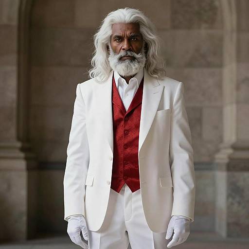 CGI Portrait of Stylish Elderly Man