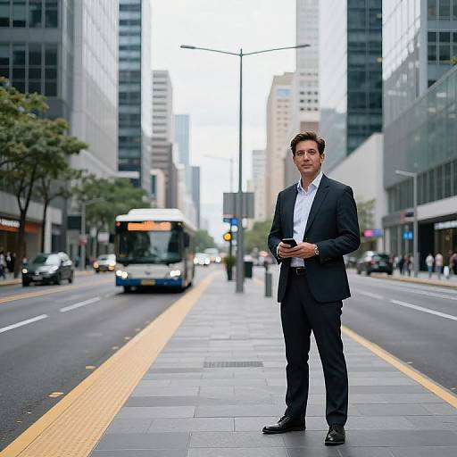 Hyper Realistic Modern City Street Scene