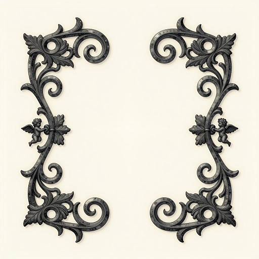 Ornate Church-Altar Scrollwork Design