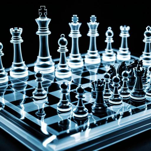 Elegant X-Ray Chess Set Artwork