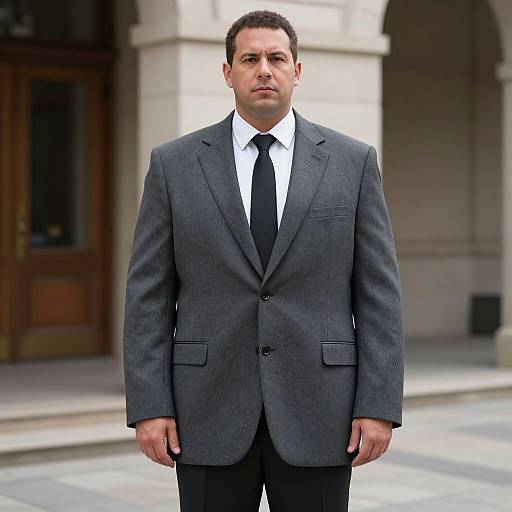 Man in Oversized Blazer Suit