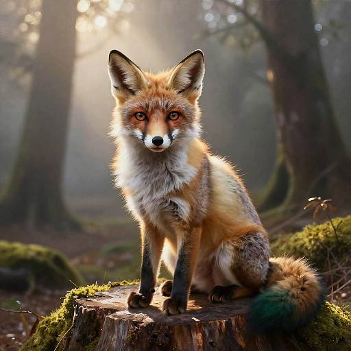 Emerald-Tip Fox Kit at Golden Hour