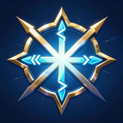 Futuristic Heimdall Cyberpunk Emblem