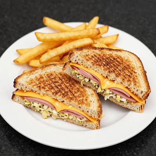 Golden Fries with Reuben Panini