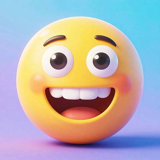 Colorful Memoji-Style Playful Character