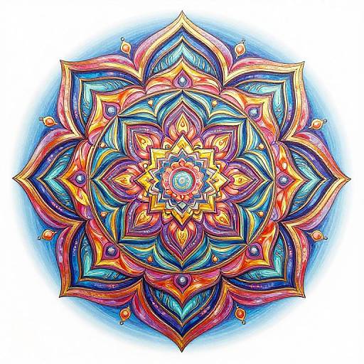 Magical Metallic Graphic Novel Mandala
