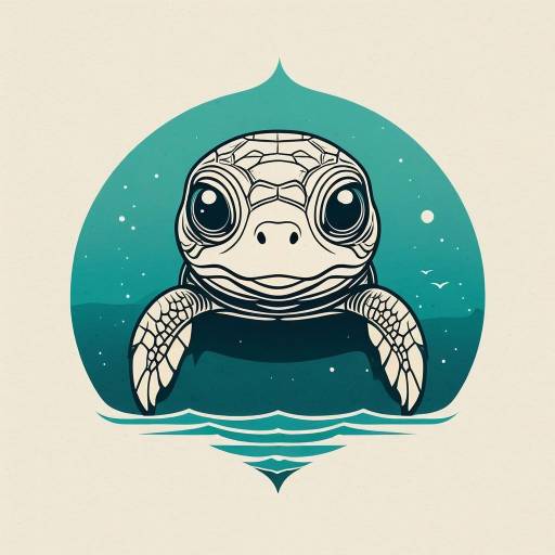 Cute Sea Turtle Illustration