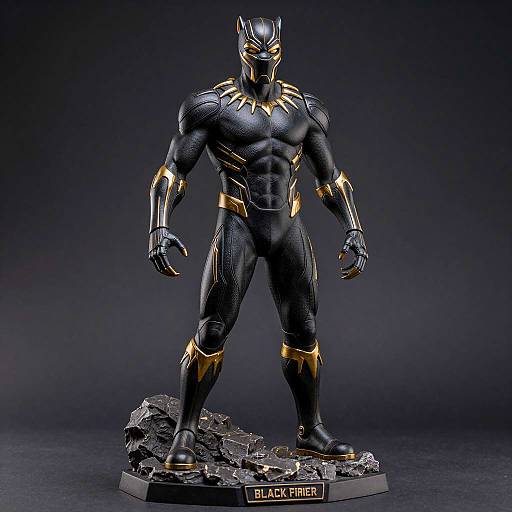 Black Panther Superhero Statue
