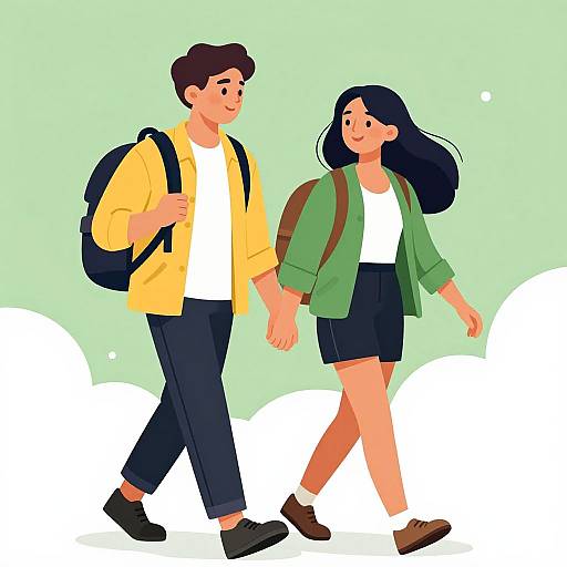 Young Couple's Vibrant Journey