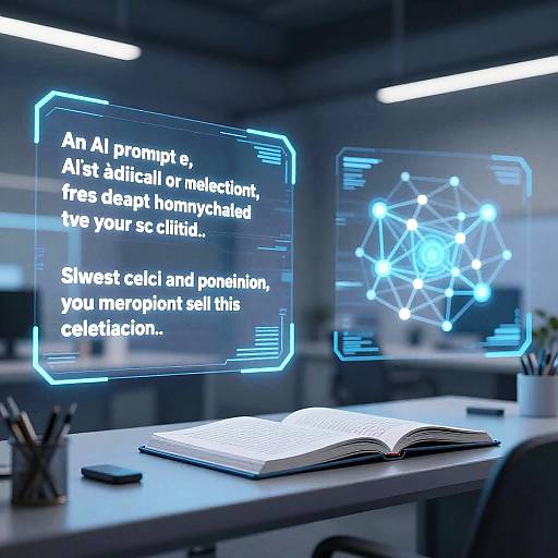 High-Tech AI Prompt Workspace