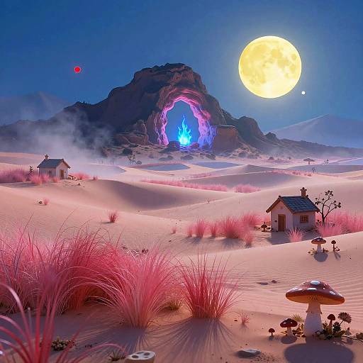 Surreal Fantasy Desert Dreamscape