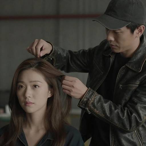 Intimate Moment in an Industrial Setting