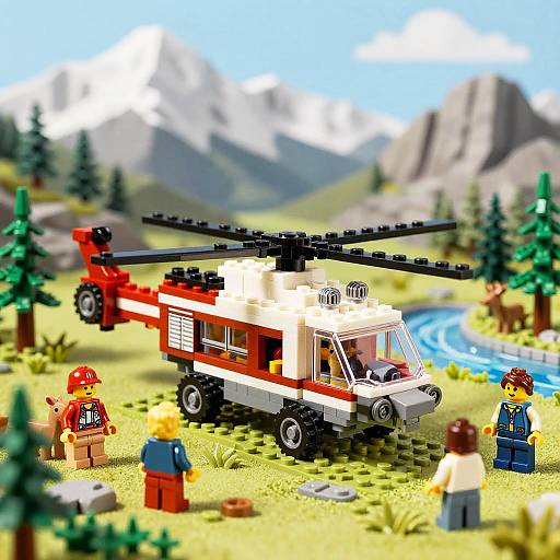 LEGO Fire Rescue in Rocky Mountains