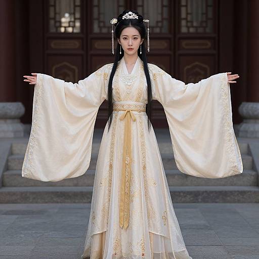 Realistic Asian Queen in Hanfu