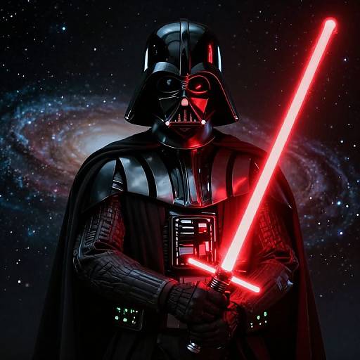 Darth Vader Surreal Galactic Portrait