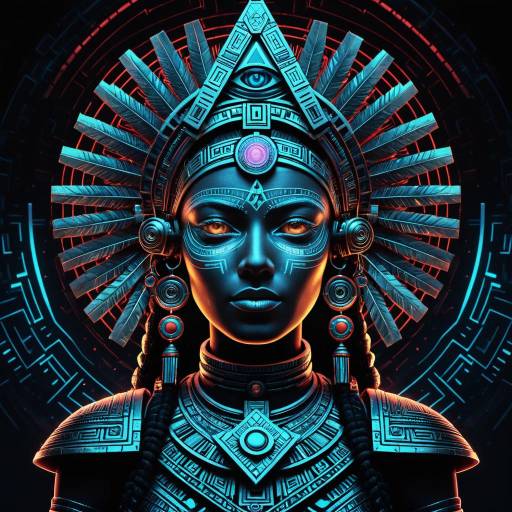Cybernetic Mayan Female Deity