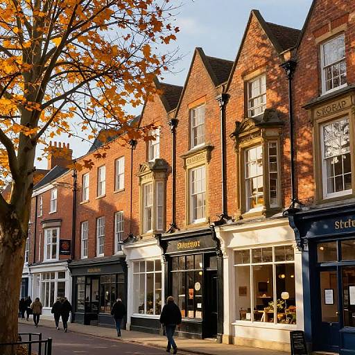 Stockport Autumn Historic Town Scene