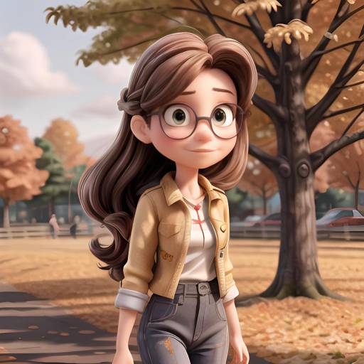 Autumn Elegance: A Stylish Girl