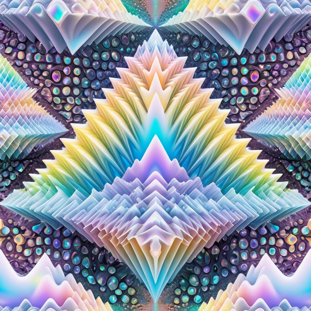 Psychedelic Crystal Gyroids with Textural Teeth