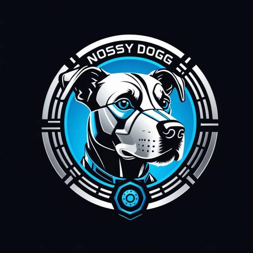Futuristic Robot Dog Logo
