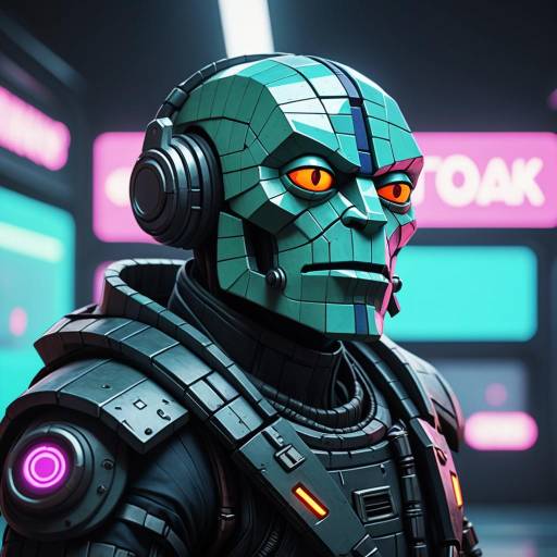 Cynical Wojak in Cyberpunk Pixels