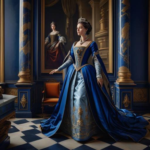 Noble Queen in Grand Castle Setting Noble Queen in Grand Castle Setting