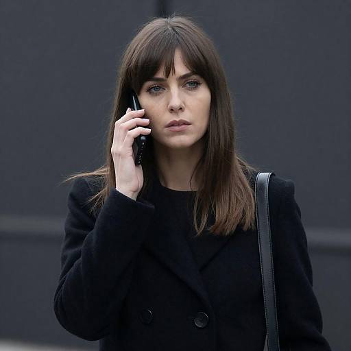 Woman on Phone in Industrial Night